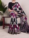 YNF7045 Polyester Viscose Chanderi Printed Sarees Wholesale Price In Surat